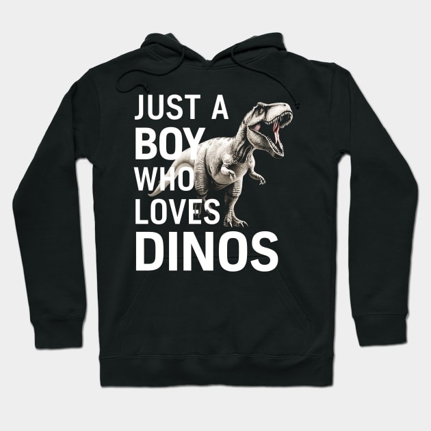 Just A Boy Who Loves Dinos Hoodie by T-shirt US